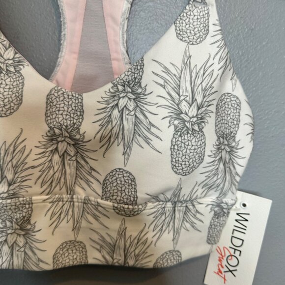 WILDFOX pineapple sketchy sports bra size S - Picture 7 of 9
